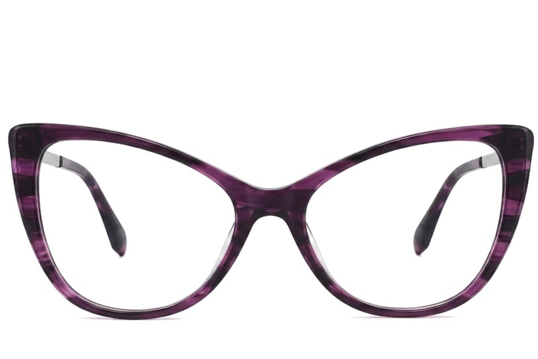 Occhiali in acetato viola farfalla #BS2012-2394