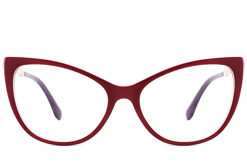 Butterfly Red Acetate Glasses #BS2012-2396