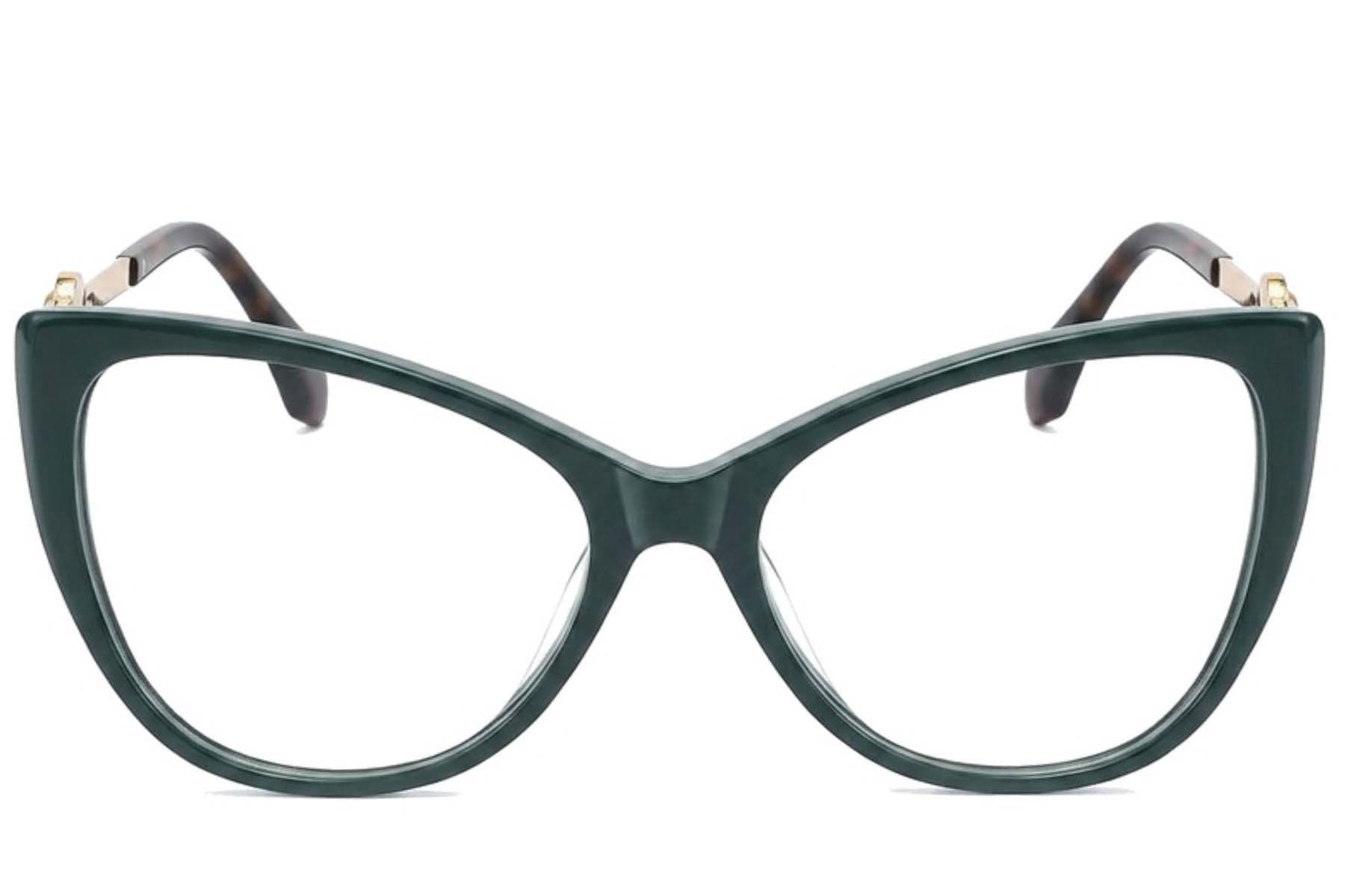 Occhiali in acetato verde farfalla #BS2012-2397