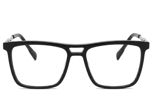 Lunettes rectangulaires en acétate noir #BS2012-2399