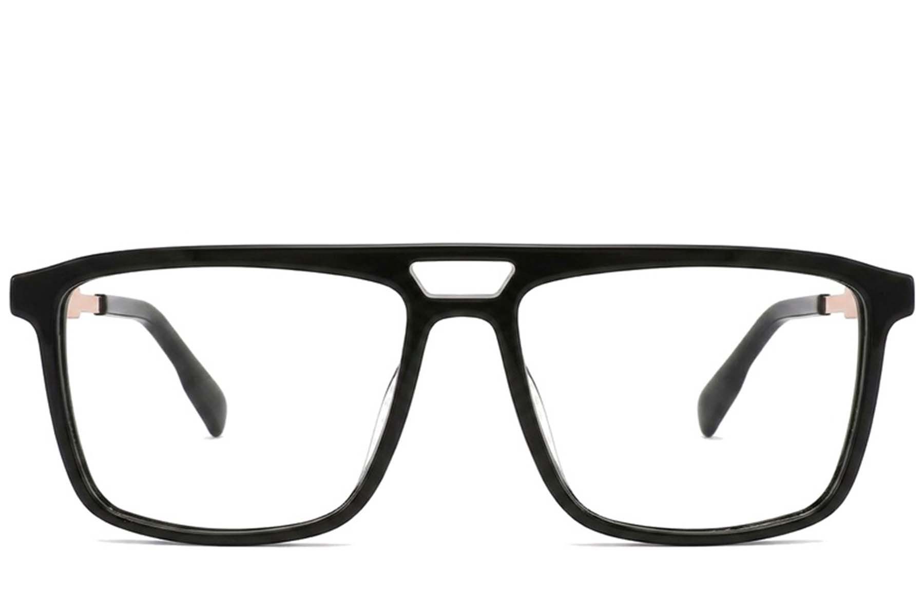 Aviator Black Acetate Glasses #BS2012-2404