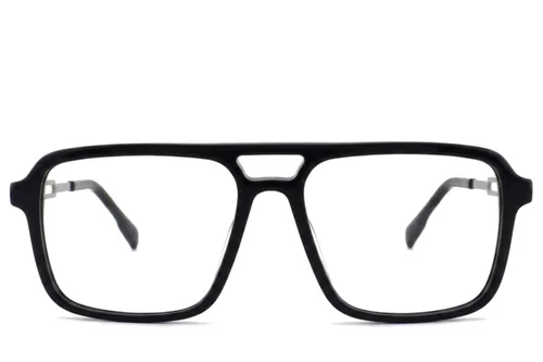 Lunettes aviateur en acétate noir #BS2012-2407