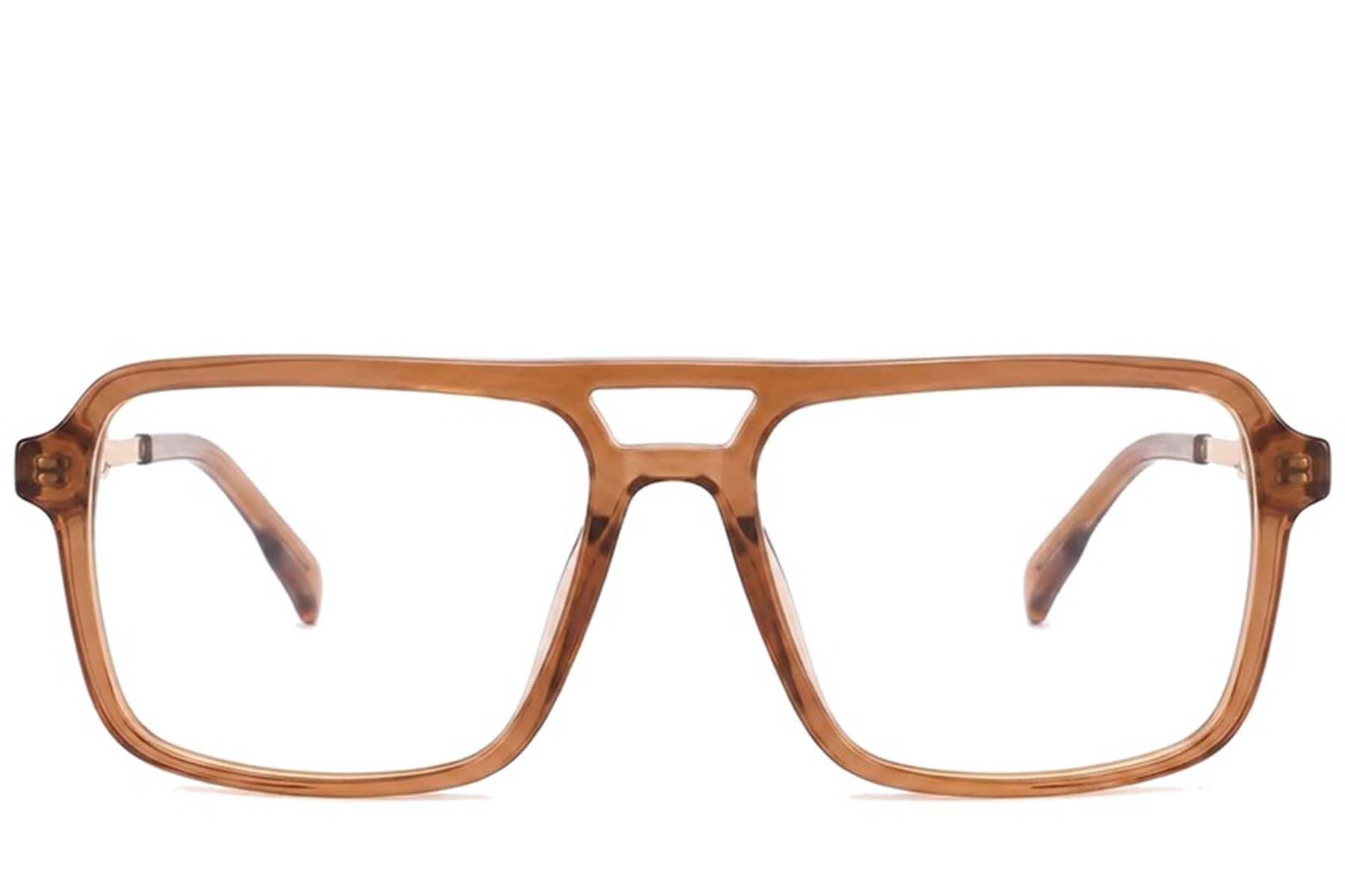Aviator Brown Acetate Glasses #BS2012-2408