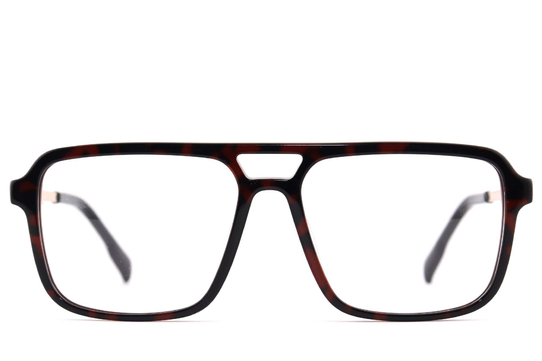 Aviator Brown Acetate Glasses #BS2012-2409