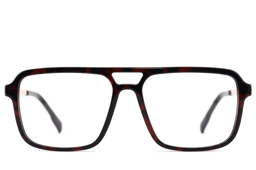 Lunettes aviateur en acétate marron #BS2012-2409