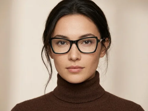 Lunettes papillon en acétate noir #BS2012-2413
