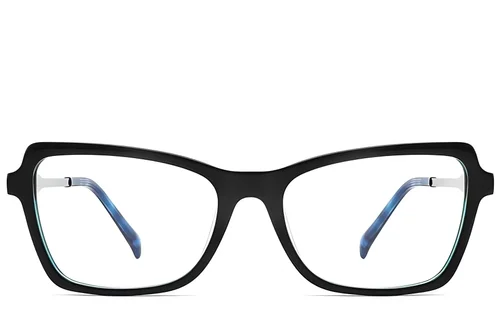 Lunettes papillon en acétate noir #BS2012-2413