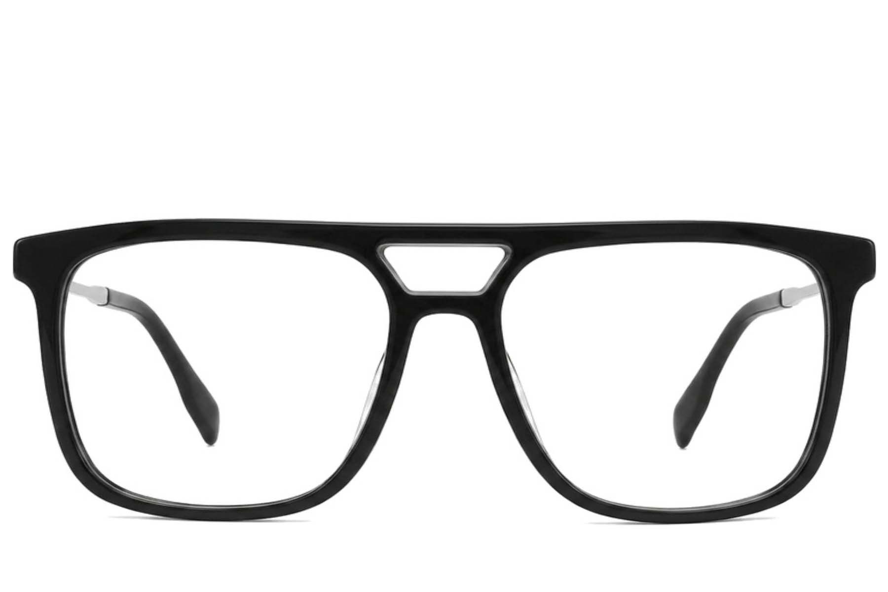 Aviator Black Acetate Glasses #BS2012-2416