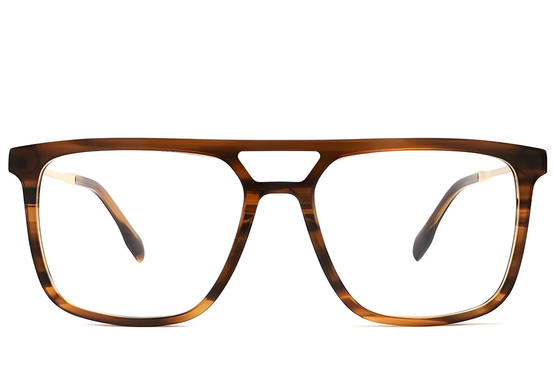 Aviator Brown Acetate Glasses #BS2012-2418