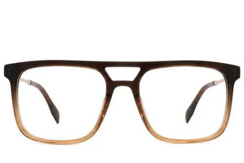 Lunettes aviateur en acétate marron #BS2012-2419