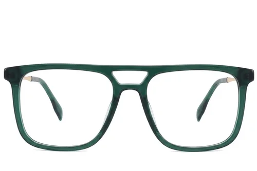 Lunettes aviateur en acétate vert #BS2012-2420