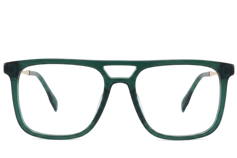 Aviator Green Acetate Glasses #BS2012-2420