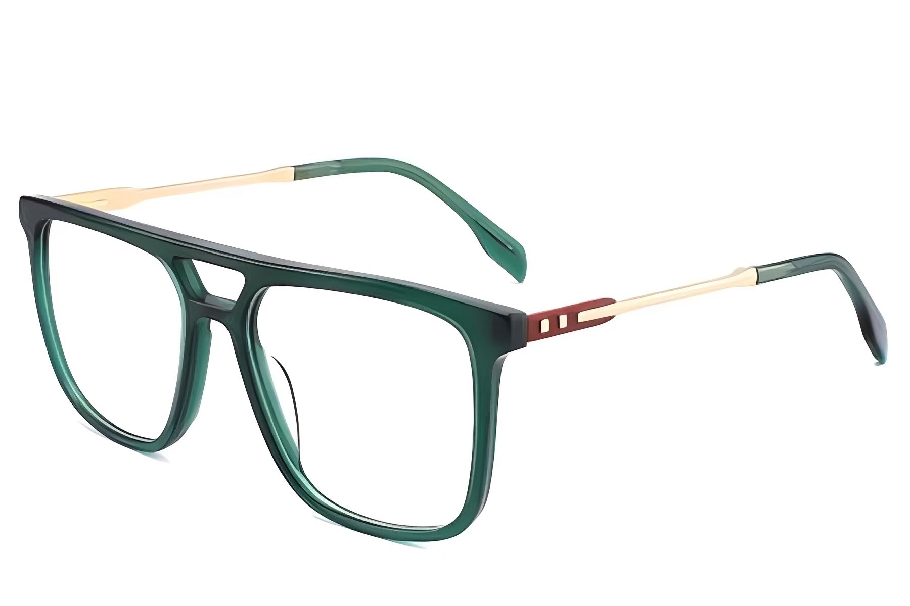Aviator Green Acetate Glasses #BS2012-2420