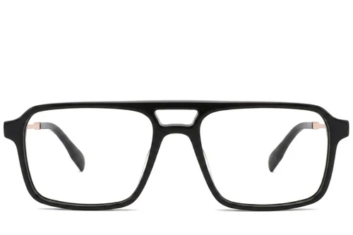 Aviator Black Acetate Glasses #BS2012-2421