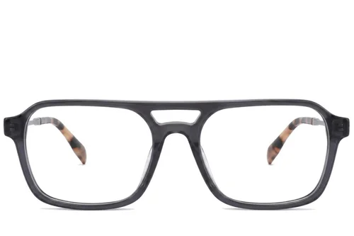 Lunettes aviateur en acétate gris #BS2012-2428