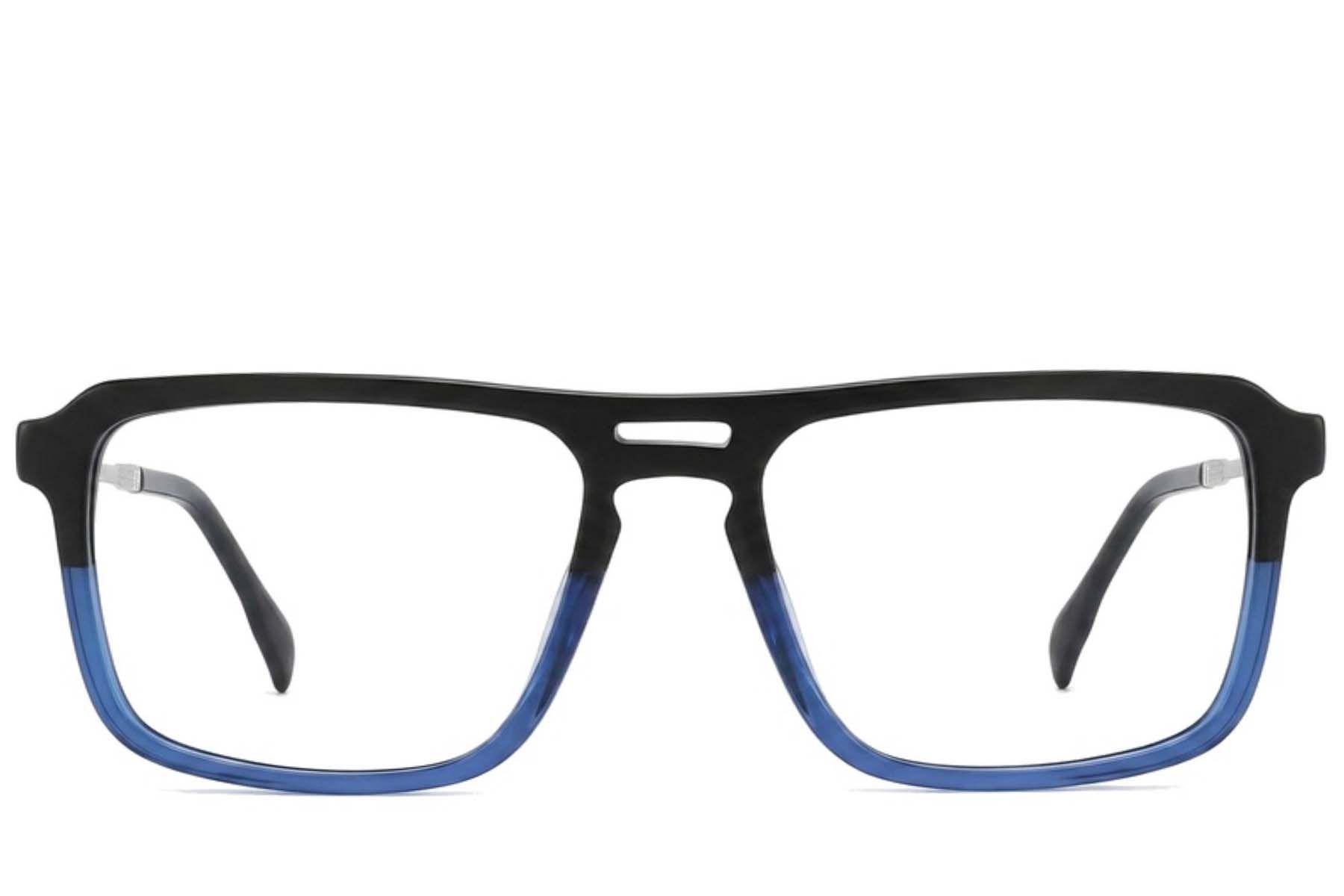 Aviator Blue Acetate Glasses #BS2012-2432