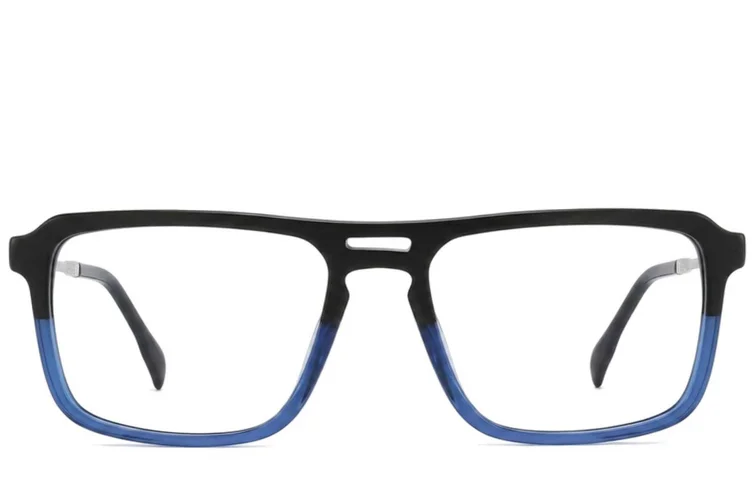 Aviator Blue Acetate Glasses #BS2012-2432