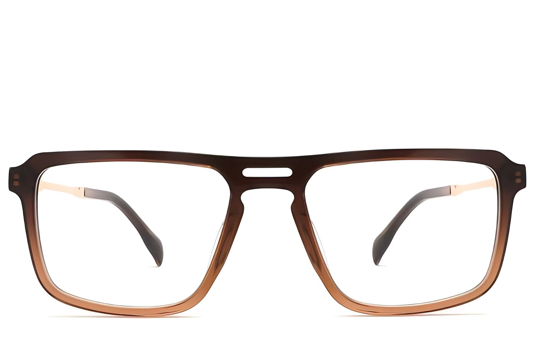 Aviator Brown Acetate Glasses #BS2012-2433