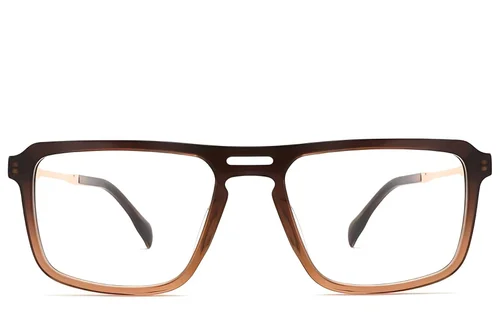 Aviator Brown Acetate Glasses #BS2012-2433