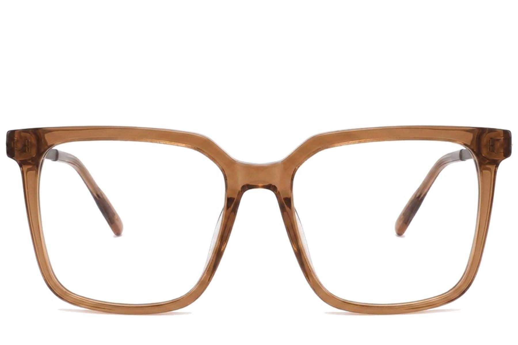 Bicchieri rettangolari in acetato marrone #BS2012-2440