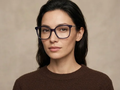 Lunettes rectangulaires en acétate violet #BS2012-2442