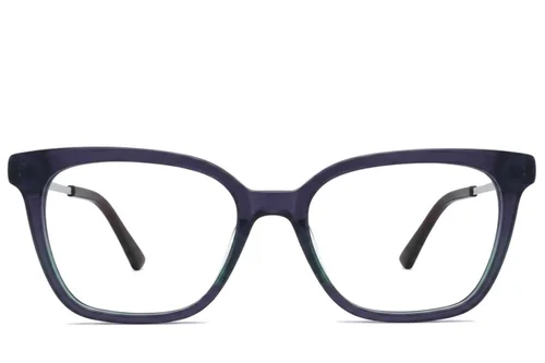 Lunettes rectangulaires en acétate violet #BS2012-2442