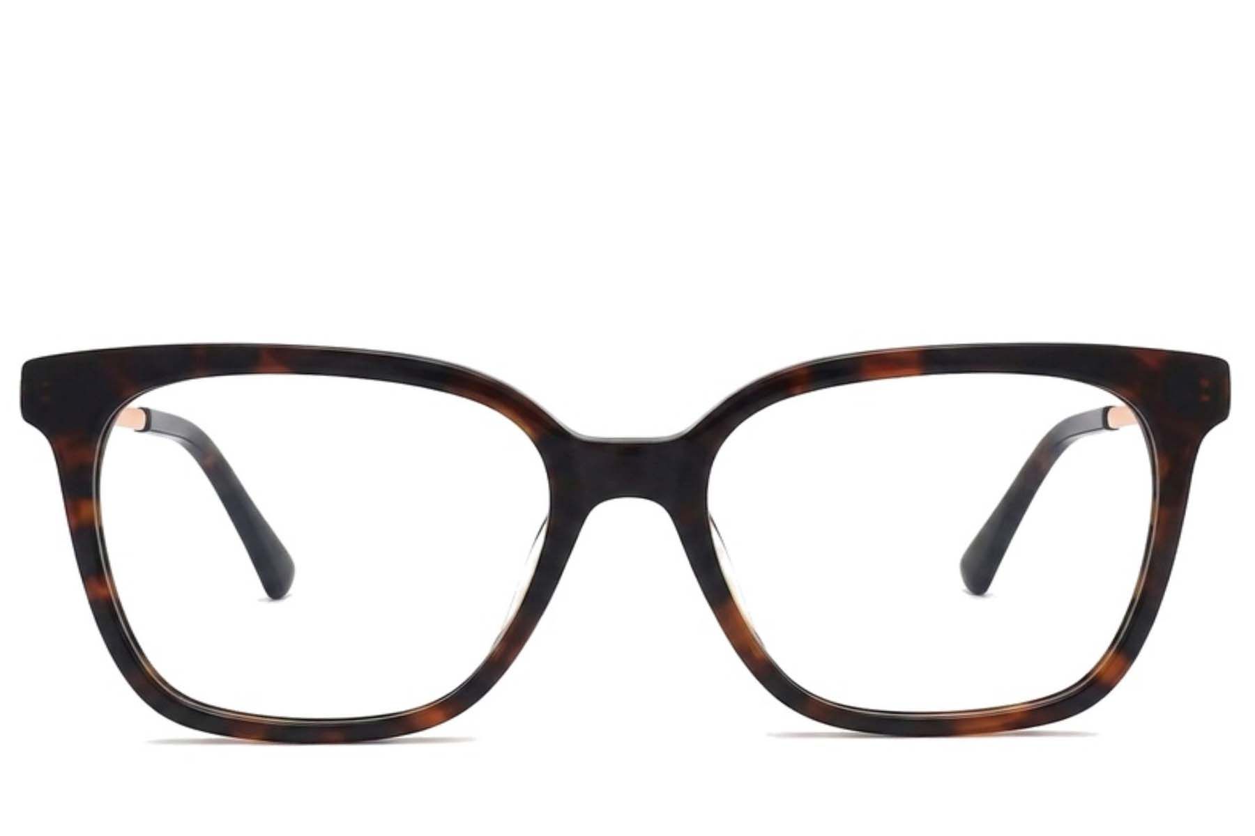 Rectangular Tortoiseshell Acetate Glasses #BS2012-2445