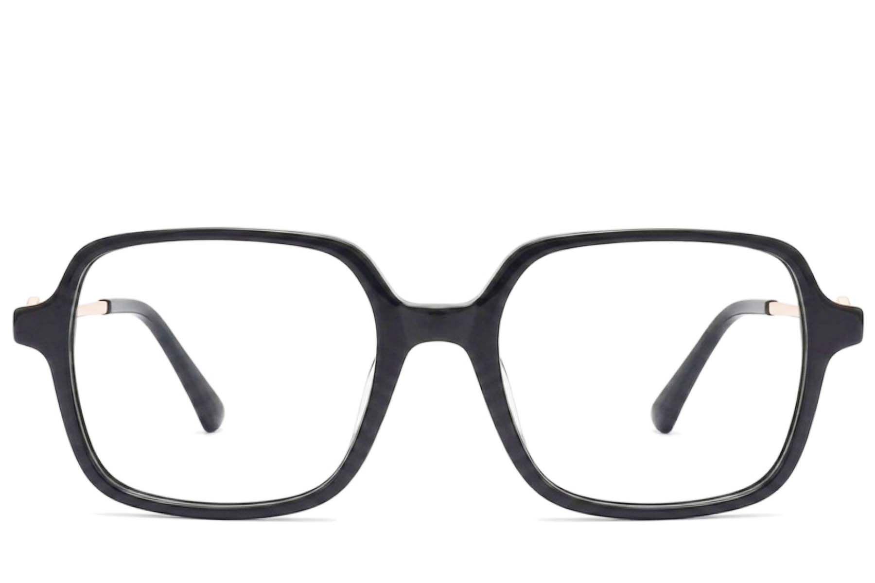 Rectangular Grey Acetate Glasses #BS2012-2450