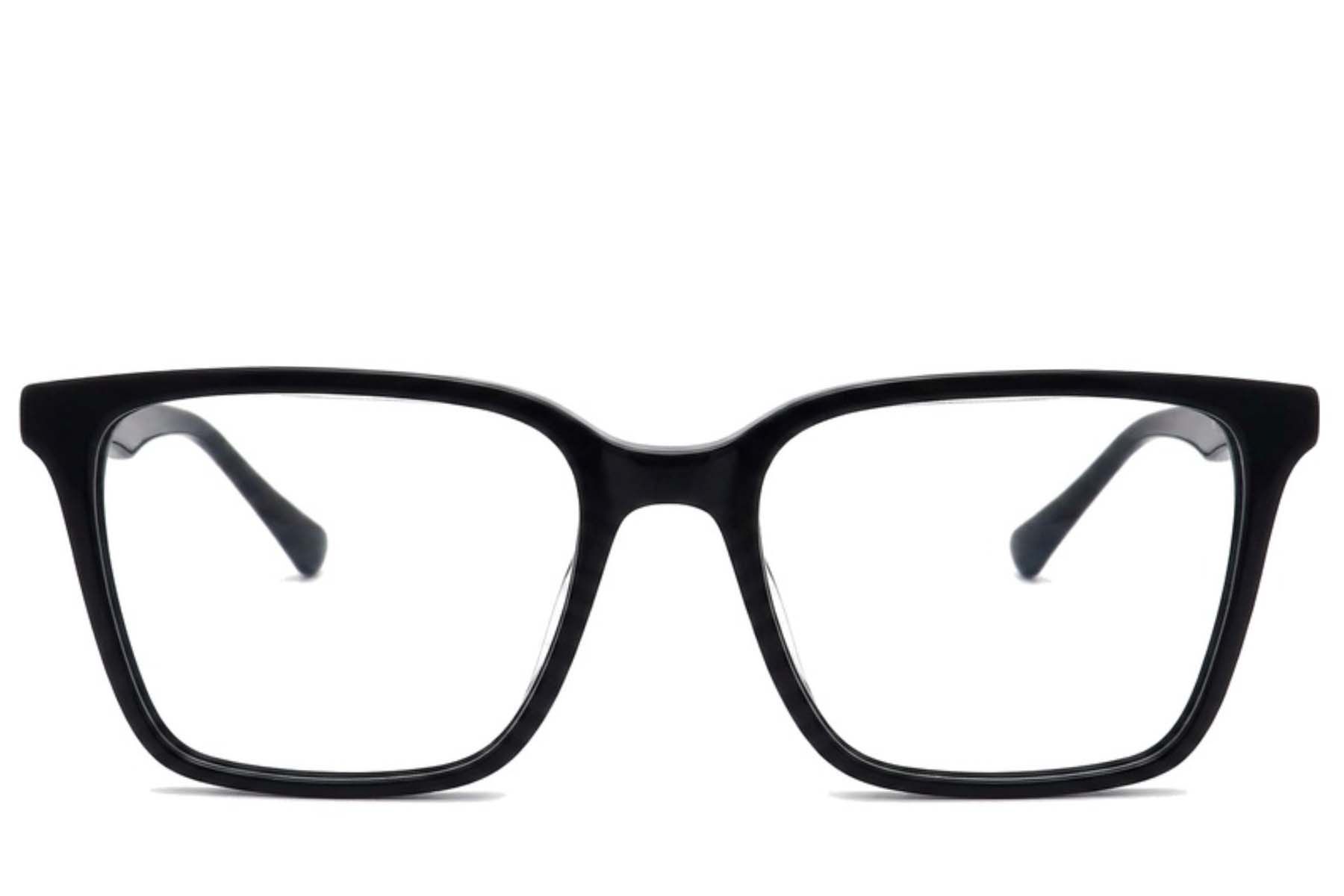 Rectangular Black Acetate Glasses #BS2012-2451