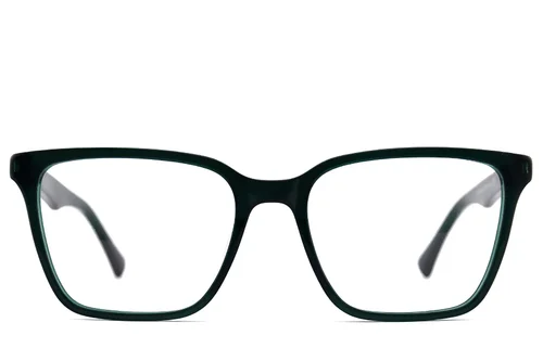 Verres rectangulaires en acétate vert #BS2012-2452