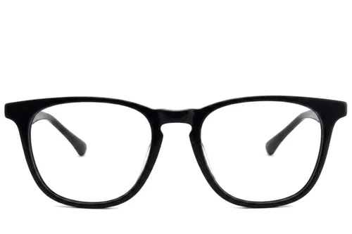 Lunettes rectangulaires en acétate noir #BS2012-2456
