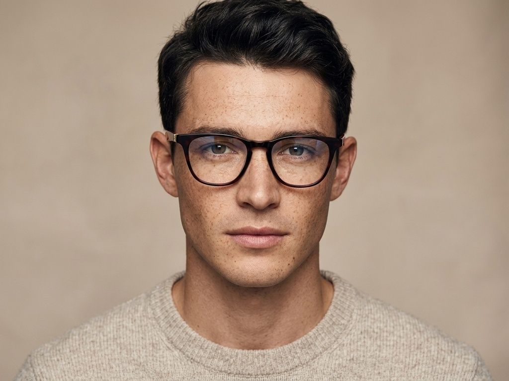 Rectangular Red Acetate Glasses #BS2012-2458