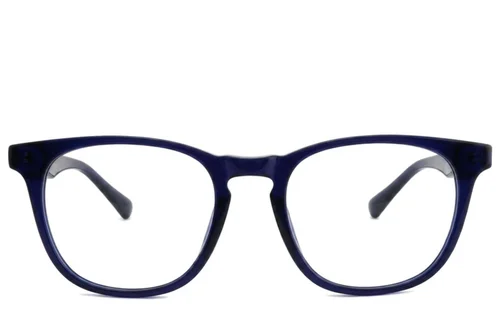 Lunettes rectangulaires en acétate bleu #BS2012-2459