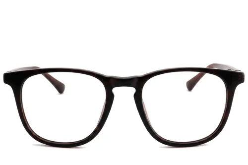 Lunettes rectangulaires en acétate brun #BS2012-2460