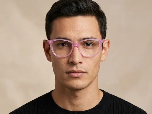 Lunettes en acétate rose papillon #BS2012-2470