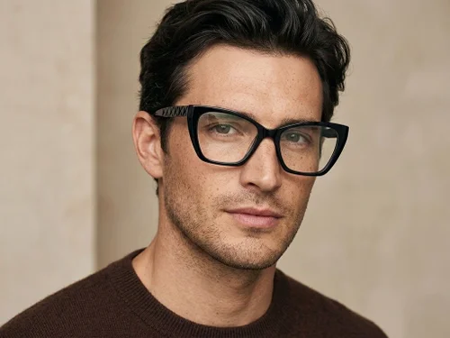 Lunettes papillon en acétate noir #BS2012-2471
