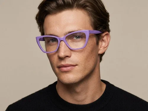 Lunettes en acétate violet papillon #BS2012-2474