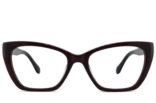 Lunettes en acétate brun papillon #BS2012-2475