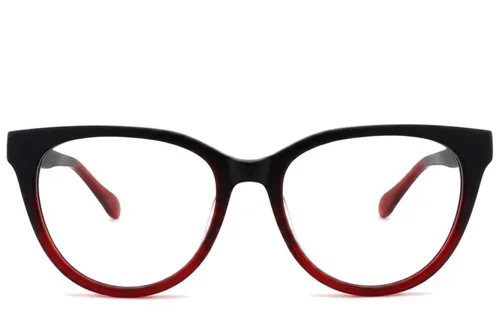 Lunettes papillon en acétate rouge #BS2012-2477