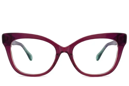 Lunettes en acétate violet papillon #BS2012-2482
