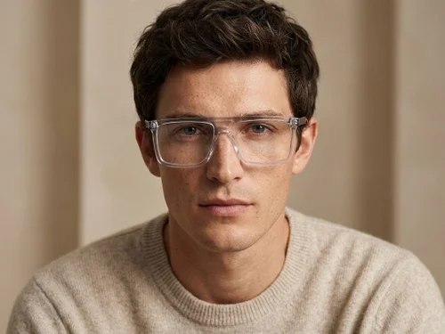 Lunettes aviateur en acétate transparent #BS2012-2487