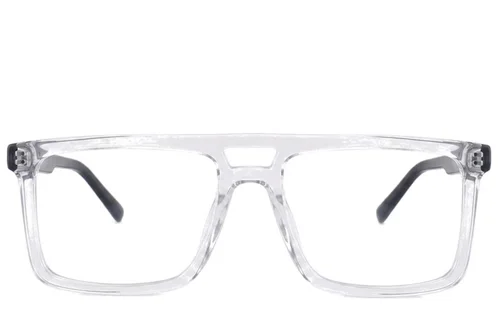 Lunettes aviateur en acétate transparent #BS2012-2487
