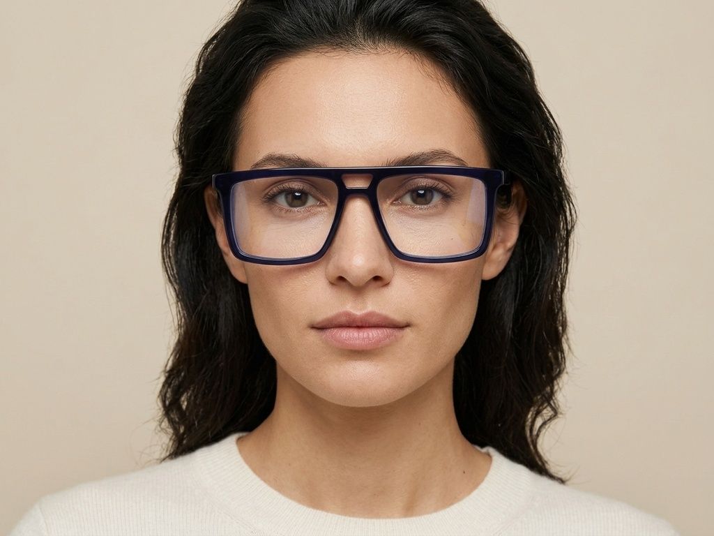 Aviator Blue Acetate Glasses #BS2012-2489