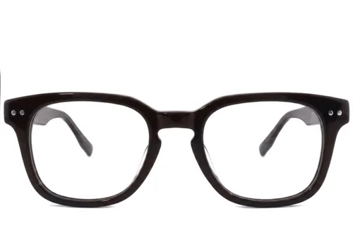 Lunettes rectangulaires en acétate brun #BS2012-2492