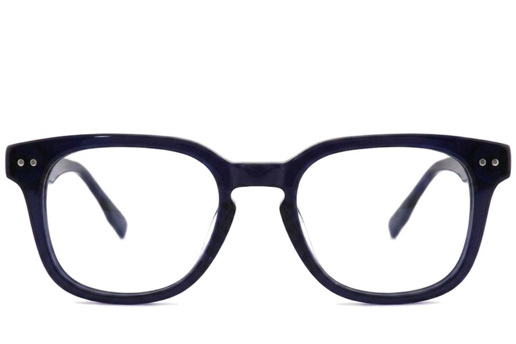 Rectangular Blue Acetate Glasses #BS2012-2494