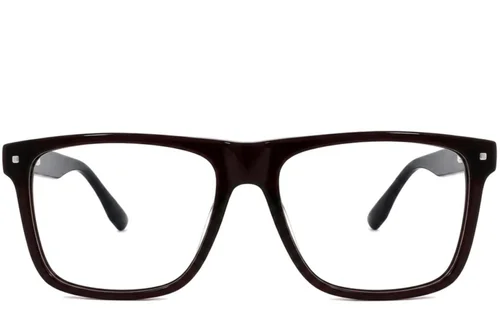 Verres rectangulaires en acétate rouge #BS2012-2497