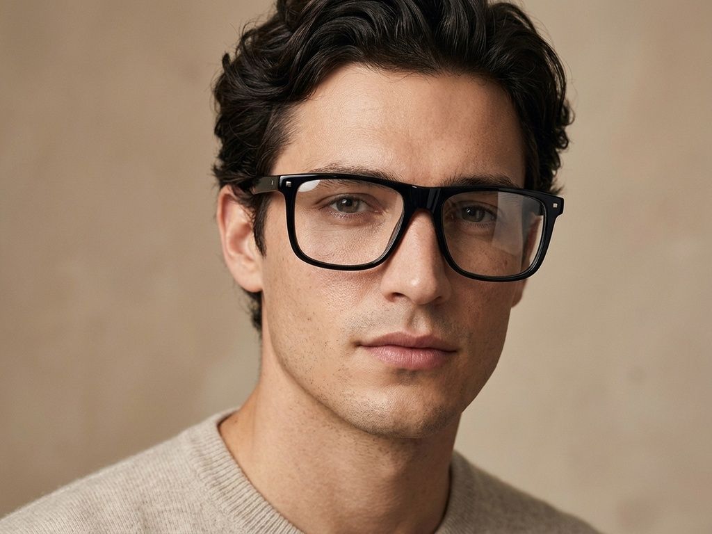 Rectangular Brown Acetate Glasses #BS2012-2500