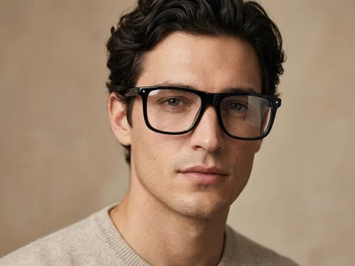 Lunettes rectangulaires en acétate brun #BS2012-2500