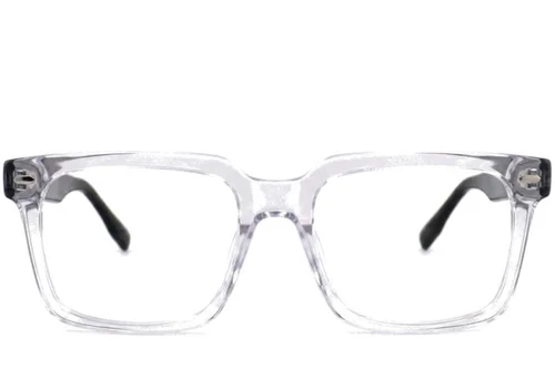 Verres rectangulaires en acétate transparent #BS2012-2502
