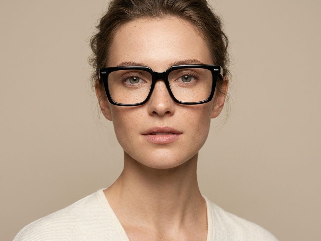 Rectangular Grey Acetate Glasses #BS2012-2504